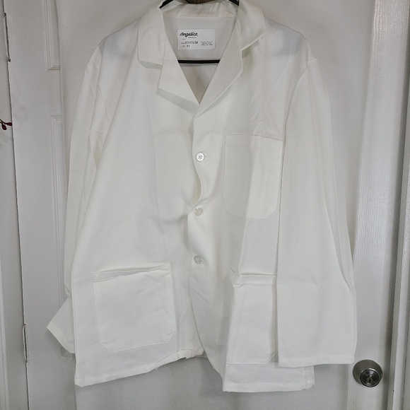 Angelica Lab Coat / Hospital Jacket, Size: 44R Color: White - Picture 6 of 14